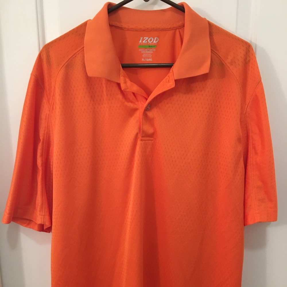 Orange IZOD Golf Polo Shirt